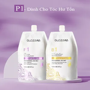 Wholesale Professional Salon Nano Protein Shining Permanent Rebonding Hair Straightening Cream For Resistant Hair