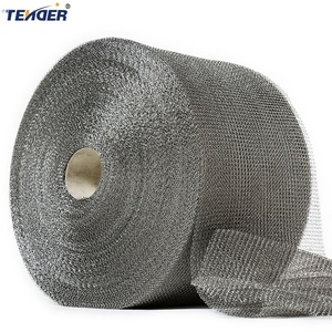 उच्च शक्ति संक्षारण प्रतिरोधी स्टेनलेस स्टील बुना हुआ तार जाल निकास मफलर पैकिंग स्क्रीन - Product Image 2