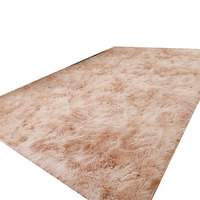 Tapis INS Minimaliste Nordique Couleur Unie en Fourrure Soyeuse Style Instagram Lavable en Machine pour Chambre à Coucher, Canapé, Chambre Pleine Taille, Chevet, Baie