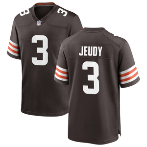 Maillots de football américain personnalisés Cleveland 2026 – Uniformes brodés pour jeunes, tenues de sport avec logos, marron - Product Image 3