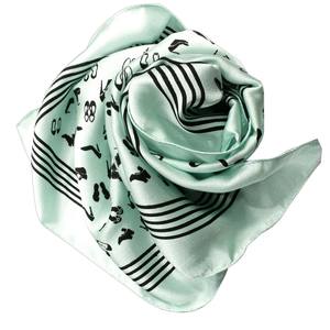 Bandana en satin de soie tendance, couleur unie, foulard carré petit, bandana - Product Image 6