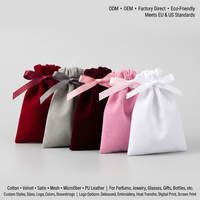 Sacs à Bijoux en Velours Personnalisés avec Logo, Mini Pochettes Cadeaux en Daim pour Bagues, Colliers, Bracelets, Boucles d'Oreilles - Vente en Gros