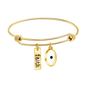 MOQ 1 pièce - Bracelet ajustable minimaliste avec pendentif ovale 'Graine de Foi' pour femme, bijou de poignet élégant et tendance pour le quotidien - Product Image 4