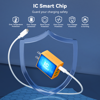 Chargeur mural rapide multi-appareils 65W PD3.0 QC3.0 2USB-C+2USB-A Prise EU US Chargeur de voyage Prise en charge de la personnalisation OEM