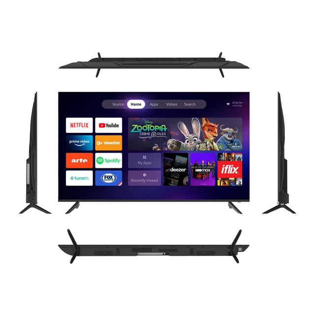 Latest Smart TV 32 Inch Ultra-Large QLED HDR WEBOS 2.0 with Wi-Fi & USB Ports 1G+8G RAM/ROM 60Hz Black Hotel TV