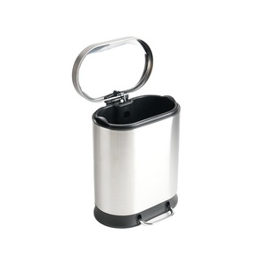 <span class=keywords><strong>Cubo</strong></span> de <span class=keywords><strong>Basura</strong></span> <span class=keywords><strong>con</strong></span> <span class=keywords><strong>Tapa</strong></span> de 5L, Cesto de <span class=keywords><strong>Basura</strong></span> <span class=keywords><strong>con</strong></span> Pedal de Acero Inoxidable para Baño u Oficina - Product Image 6