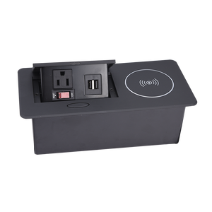 Nhúng lõm pop-up Tabletop Máy tính để bàn sofa Máy Trạm ghế Ổ cắm điện điện thoại di động QI sạc không dây sạc <span class=keywords><strong>USB</strong></span> - Product Image 3