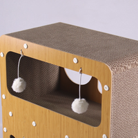 Luno Villa pour chat en bois massif de haute qualité, économique, luxueuse, moderne, écologique, confortable, mobilier pour animaux de compagnie tendance, sans assemblage