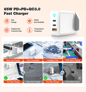 USB C sạc với sạc nhanh 30W đầu ra loại C PD QC3.0 cho điện thoại di động máy tính xách tay MacBooks iPhones tường Adapter USB sạc - Product Image 3