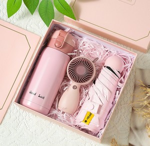 Set Regalo Personalizzato per Promozioni e Bomboniere, Ombrello e Bottiglia d'Acqua, Set Regalo di Ringraziamento per Donne - Product Image 3