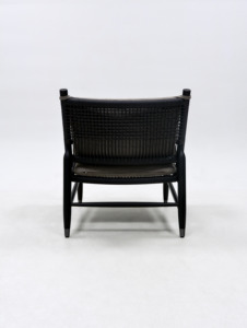 Stile Vintage Sabi Wabi soggiorno per il tempo libero sedia con struttura in legno di Ashwood Villa appartamento corda poltrona grande Hotel confortevole sedia per sedie - Product Image 4