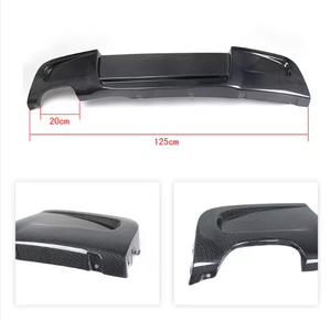 Spoiler de pare-chocs arrière en fibre de carbone brillant et durable JC <span class=keywords><strong>BMW</strong></span> <span class=keywords><strong>Série</strong></span> <span class=keywords><strong>1</strong></span> <span class=keywords><strong>E87</strong></span>, échappement simple, double sortie, fixation par vis - Product Image 2