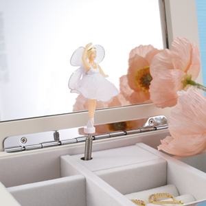 Caja de Música de Lujo con Diseño de Princesa Blanca con Cerradura y Llave, Regalo para Niñas, Bailarina, Joyero Personalizado, Caja Musical para Guardar Objetos - Product Image 5
