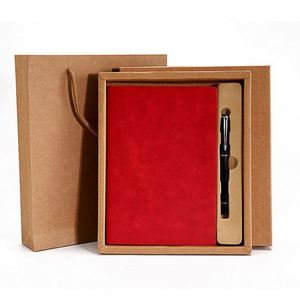 Mymoonpie Printed Leather A5 Executive <b>Journal</b> Notebook with Thermal Binding Digital Printing Pen for Gift Set - Product Image 2