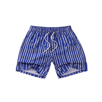 Herenshorts Shark One Plus, modieus, 100% polyester, waterdicht, digitaal bedrukt, multicolor, gestreept, zomerstrandkleding