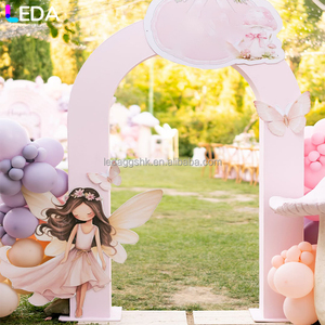 ฉากหลังเวทีอะคริลิคสีชมพูแบบคลาสสิกทันสมัยรุ่นใหม่ LEDA ฉากหลังโค้งสำหรับเด็กแบบตั้งพื้นสำหรับงานแต่งงาน - Product Image 3