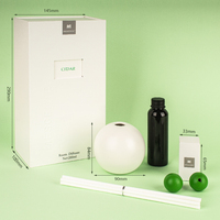 Boîte-cadeau de diffuseur de bouteille en céramique d'arome en gros de Mescente avec le parfum d'intérieur de diffuseur de roseau d'huile essentielle de nature