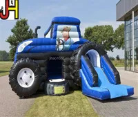 Château gonflable de videur de tracteur avec la maison gonflable de rebond de tracteur de glissière