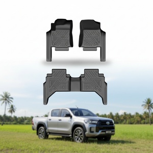 Tapetes de Piso para Auto 5D de Alta Calidad para Camioneta, Impermeables y Fáciles de Limpiar, para Toyota Hilux Revo 4 Puertas - Product Image 1