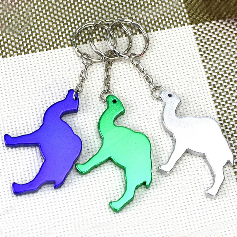 Animal Camel Bottle Opener Keychains Mini Key Rings Small Pocket-Sized Key Chains For Beer Can
