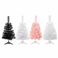 Mini Künstlicher Weihnachtsbaum PVC Schwarz Weiß Rosa Perlweiß Tischbaum für Heim- und Feiertagsdekoration