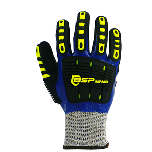 Guantes de seguridad de trabajo con revestimiento de nitrilo Sandy de alta calidad, guante de impacto protector TPR - Product Image 2