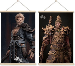 Noir mythe jeu magnétique cintre affiche haute définition singe roi affiche Cool œuvres d'art peinture décor à la maison cadeau pour garçons/fille - Product Image 1