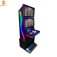 Borne de jeu d'arcade à écran double de 23,8 pouces avec éclairage LED et jeux tactiles