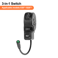 Pour le marché européen, livraison rapide : Contrôleur de commutateur 3-en-1 série V20, moteur sans balais DC 48V, étanche, 750W pour vélo électrique et moto