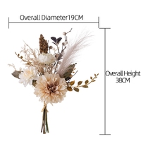 CF02053 Fleurs Artificielles Dahlia Pampas Herbe Bouquet Arrangement Floral Pour La Maison Cuisine Ferme Table À Manger Centres De Table