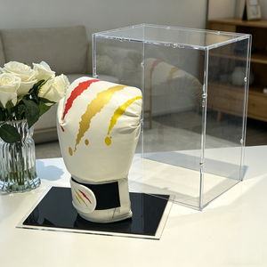 New Arrival Premium Clear Acrylic Boxing Glove <b>Display</b> <b>Case</b> Custom Logo for Home Collection <b>Display</b> - Product Image 5