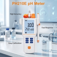 Medidor de pH de Laboratorio Top-star PH210E con Precisión de 0.01 pH y Pantalla LCD para Análisis de Calidad del Agua