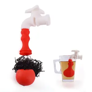 Tea Infuser Factory Wholesale Food Safety Water-Tap Shaped Cute Tea Infuser Silicone