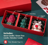 Nouvelles décorations de Noël tendance, cadeaux transfrontaliers, décorations mignonnes, bonhomme de neige, renne, flocon de neige, bougie parfumée à l'aromathérapie