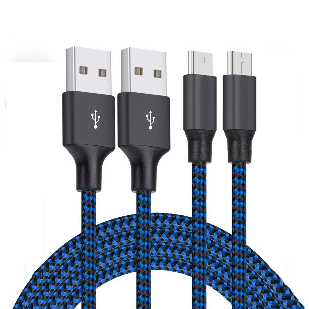 Кабель micro usb XANUAN в нейлоновой оплетке, 3 фута, для быстрой передачи данных и зарядки, USB-кабель Micro B для телефонов на Android, Samsung, HTC, Nokia, Sony
