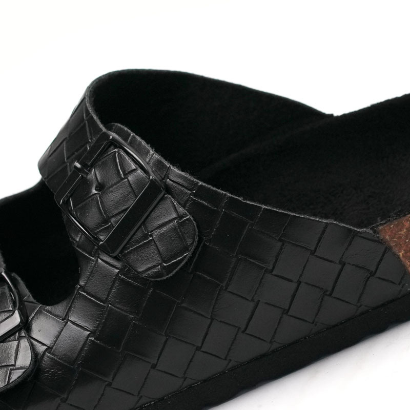 Cheap Slides Sandals Casual Flip Flops Beach Cork Sole Slippers Thick Bottom Cork Slipper for Men