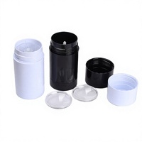 Échantillons Gratuits – Contenants Vides en Plastique PET Translucides Blancs et Noirs de 15ml, 30ml, 50ml, 75ml avec Bouchon à Visser pour Rouge à Lèvres