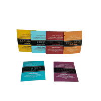 Petite pochette thermoscellable en Mylar personnalisée de 5ml, 10ml, 30ml, feuille d'aluminium, sac d'emballage pour échantillons liquides cosmétiques et soins de la peau