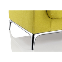 Zeitgenössisches Günstiges Holzsofa-Set Dreisitzer Stoff Modulares Smart-Design Sofa für Zuhause Büro Apartment Hotel