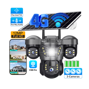 V380 3 Lens Outdoor Wireless V380 Pro CCTV 4G Sim Card WiFi Security <b>Camera</b> WiFi 4G <b>Network</b> PTZ IP <b>Camera</b> - Product Image 1