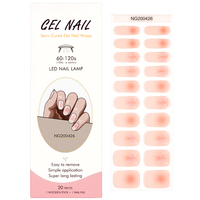 Huizi Nail Supplier – Nouveaux autocollants pour ongles semi-durcis 3D écologiques, non toxiques et longue durée, pour Noël