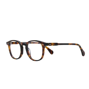 Les dernières montures de lunettes en acétate optique pour hommes minces classiques d'affaires