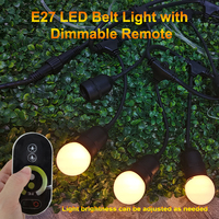 Bande lumineuse LED (tête de lampe E14/E17/E27), décoration de jardin, fête, mariage, Noël, étanche IP65, haute qualité