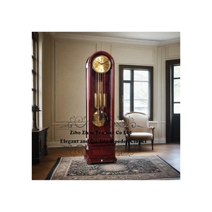 Orologio <span class=keywords><strong>a</strong></span> <span class=keywords><strong>Pendolo</strong></span> Tradizionale in Stile Country Francese Antico in Legno Massello con Suoneria 4/4 e Movimento Meccanico Tedesco <span class=keywords><strong>Hermle</strong></span> - Product Image 5