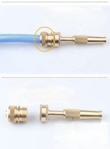 高圧真鍮3/4 "女性用スプレーノズル調整可能フローガーデン水まき車用ペットシャワー多機能水鉄砲 - Product Image 5