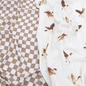 Copertina Swaddle in Mussola per Neonati, Cotone Organico di Bambù 120*120cm, <span class=keywords><strong>Regalo</strong></span> per Neonati, Fascia Unisex - Product Image 3
