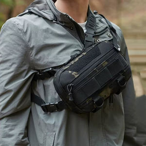 مخصص التمويه التكتيكي الصدر والعتاد متعددة الوظائف سترة رخدة للصيد تشغيل السفر وصيد الأسماك المواد أكسفورد للماء - Product Image 6