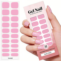 Nouveaux autocollants pour ongles en gel Ipolish 2026, couleurs unies, produit de beauté pour ongles, vente en gros, nouvelles enveloppes pour ongles en gel sans UV