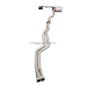 Pour BMW 130i <span class=keywords><strong>E87</strong></span> N54 3.0 2004-2011 Système d'échappement de course automobile avec soupape de silencieux, tuyau de course et contrôleur à quatre pointes acérées - Product Image 2