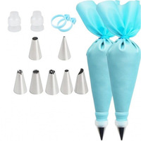 Bestseller 21-teiliges Spritzbeutel-Set mit Edelstahl-Spritztüllen und Spateln für Kuchendekoration, hergestellt in China